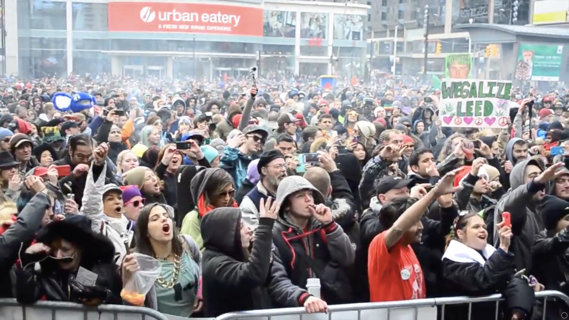 Hotboxed Yonge Dundas Square 420 Rally 2014