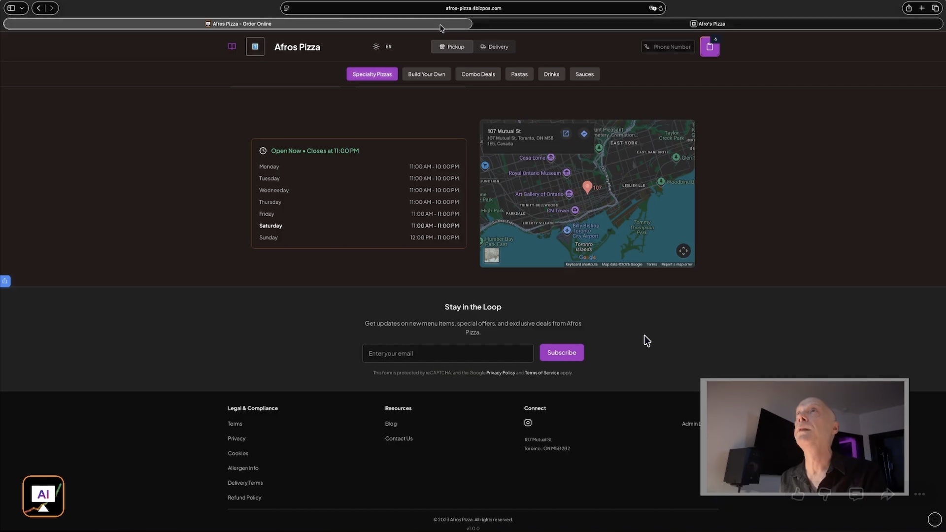 4BizPOS Storefront Hours Of Operation And Location