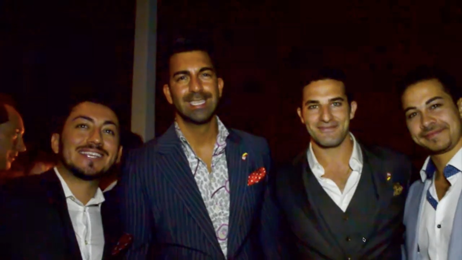 Fine Dressed Gentlemen At Spoke Club Rooftop Nightclub TIFF Party 2013