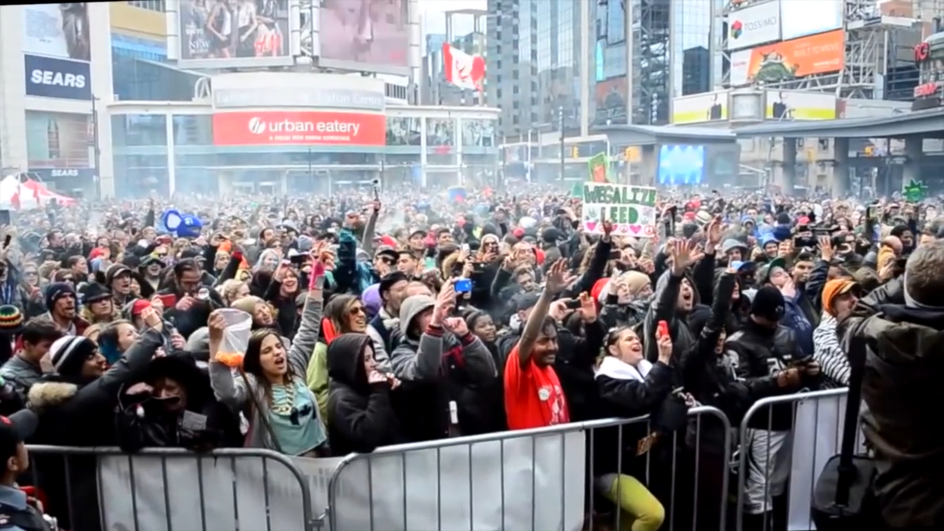 420 Rally Yonge Dundas Square